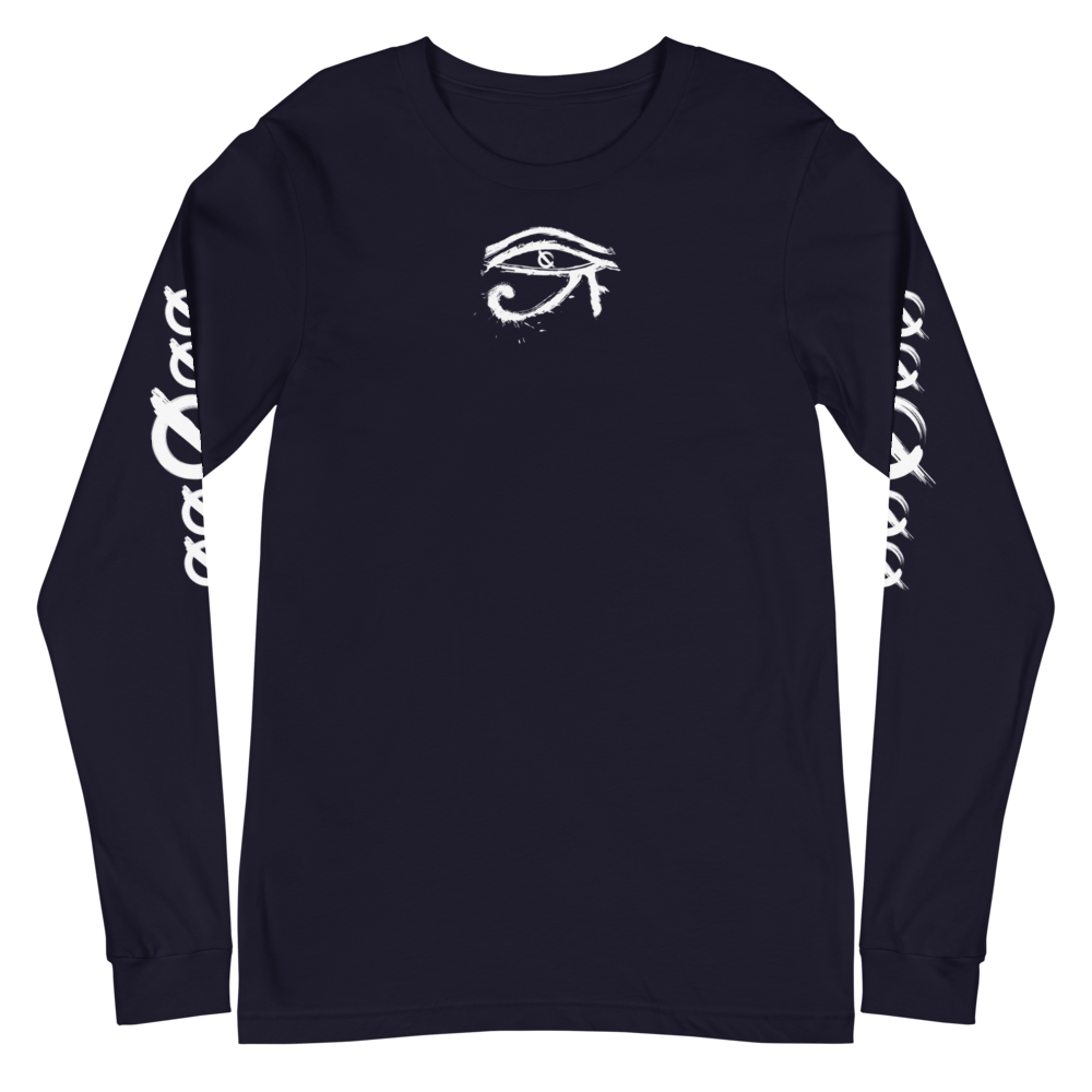 NO WEAPON FORMED HORUS EYE BLACK/WHITE - Unisex Long Sleeve Tee