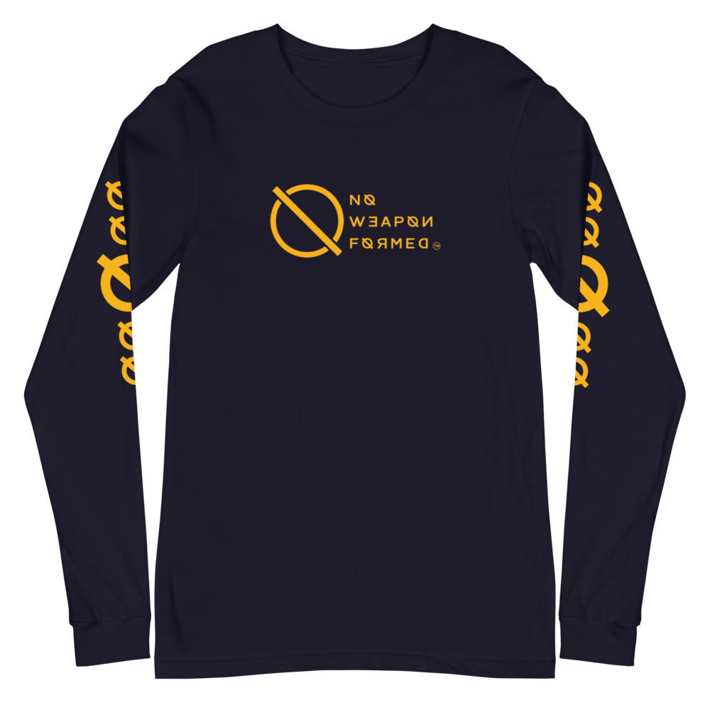 NO WEAPON FORMED 'ANGELS GOT YOUR BACK' YELLOW - Unisex Long Sleeve Tee