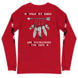 NO WEAPON FORMED 'ARROW & FEATHERS OF PROTECTION' BLACK/RED/WHITE - Unisex Long Sleeve Tee