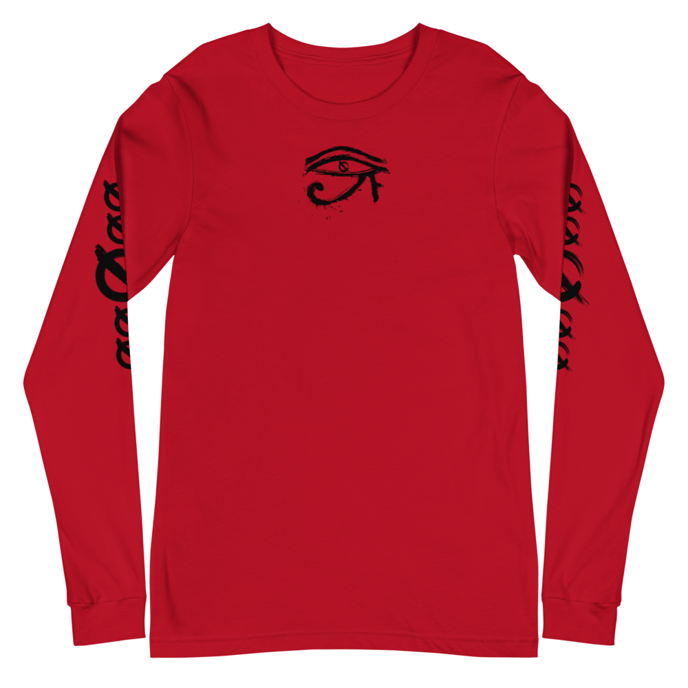 NO WEAPON FORMED HORUS EYE BLACK/WHITE - Unisex Long Sleeve Tee