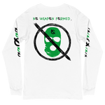 NO WEAPON FORMED 'ROBBER/OPPS' GREEN/BLACK/WHITE - Unisex Long Sleeve Tee