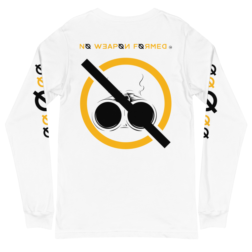 NO WEAPON FORMED 'SHOTGUN' BLACK/YELLOW - Unisex Long Sleeve Tee