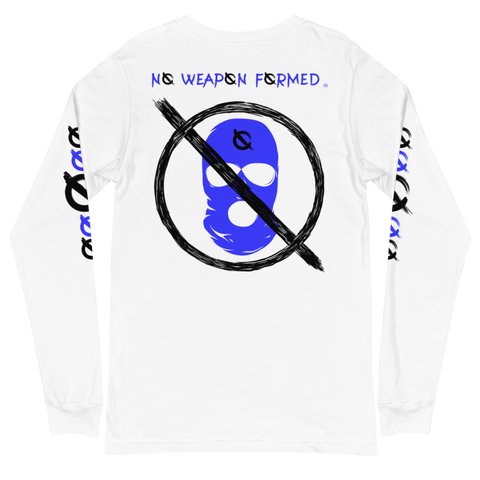 NO WEAPON FORMED 'ROBBER/OPPS' BLUE/WHITE/BLACK - Unisex Long Sleeve Tee