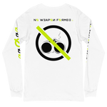 NO WEAPON FORMED 'SHOTGUN' BLACK/WHITE/NEON - Unisex Long Sleeve Tee