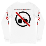 NO WEAPON FORMED 'SHOTGUN' BLACK/RED/WHITE - Unisex Long Sleeve Tee