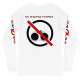 NO WEAPON FORMED 'SHOTGUN' BLACK/RED/WHITE - Unisex Long Sleeve Tee