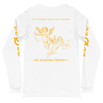 NO WEAPON FORMED 'ANGELS GOT YOUR BACK' YELLOW - Unisex Long Sleeve Tee