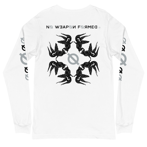 NO WEAPON FORMED "SURROUNDED BY ANGELS" - Unisex Long Sleeve Tee