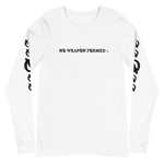 NO WEAPON FORMED 'ARROW & FEATHERS OF PROTECTION' BLACK/WHITE - Unisex Long Sleeve Tee