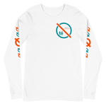 NO WEAPON FORMED 'BACKSTABBERS'  AQUA GREEN/ORANGE - Unisex Long Sleeve Tee