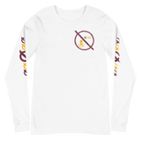 NO WEAPON FORMED 'ROBBER/OPPS' BURGUNDY/GOLD - Unisex Long Sleeve Tee