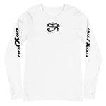 NO WEAPON FORMED HORUS EYE BLACK/WHITE - Unisex Long Sleeve Tee