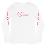 NO WEAPON FORMED 'ANGELS GOT YOUR BACK' PINK - Unisex Long Sleeve Tee