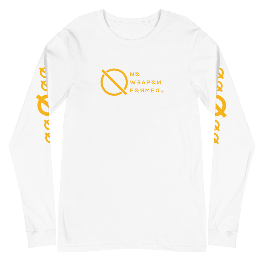 NO WEAPON FORMED 'ANGELS GOT YOUR BACK' YELLOW - Unisex Long Sleeve Tee