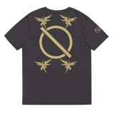 NO WEAPON FORMED FIGHTING ANGEL GOLD/BLACK - Unisex organic cotton t-shirt