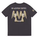 NO WEAPON FORMED "PRAYING ANGELS" GOLD/BLACK/WHITE - Unisex organic cotton t-shirt