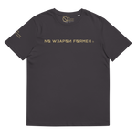 NO WEAPON FORMED FIGHTING ANGEL GOLD/BLACK - Unisex organic cotton t-shirt