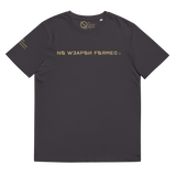 NO WEAPON FORMED FIGHTING ANGEL GOLD/BLACK - Unisex organic cotton t-shirt