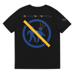 NO WEAPON FORMED 'BACKSTABBERS' YELLOW/BLUE - Unisex organic cotton t-shirt