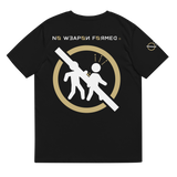 NO WEAPON FORMED 'BACKSTABBERS' GOLD/BLACK/WHITE - Unisex organic cotton t-shirt