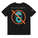 NO WEAPON FORMED 'OPPS/ROBBERS' ORANGE/AQUA GREEN - Unisex organic cotton t-shirt