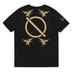 NO WEAPON FORMED FIGHTING ANGEL GOLD/BLACK - Unisex organic cotton t-shirt