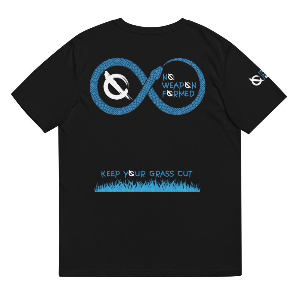 NO WEAPON FORMED 'SNAKES' BLUE - Unisex organic cotton t-shirt