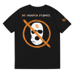 NO WEAPON FORMED 'ROBBER/OPPS' ORANGE/WHITE/BLACK - Unisex organic cotton t-shirt