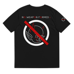 NO WEAPON FORMED 'DEVIL'  BLACK/RED/WHITE - Unisex organic cotton t-shirt