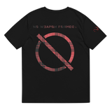 NO WEAPON FORMED FLANNEL BLACK/RED - Unisex organic cotton t-shirt