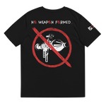 NO WEAPON FORMED GRENADE LAUNCHER RED/BLACK - Unisex organic cotton t-shirt