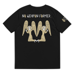 NO WEAPON FORMED "PRAYING ANGELS" GOLD/BLACK/WHITE - Unisex organic cotton t-shirt