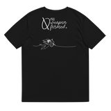 NO WEAPON FORMED "BOW & ARROW ANGELS" WHITE/BLACK - Unisex organic cotton t-shirt