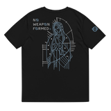 NO WEAPON FORMED "LADY OF GUADALUPE" BABY BLUE/NAVY BLUE/ WHITE - Unisex organic cotton t-shirt