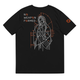 NO WEAPON FORMED "LADY OF GUADALUPE" BLACK/ORANGE - Unisex organic cotton t-shirt