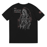 NO WEAPON FORMED "LADY OF GUADALUPE" BLACK/PINK - Unisex organic cotton t-shirt