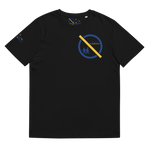 NO WEAPON FORMED 'BACKSTABBERS' YELLOW/BLUE - Unisex organic cotton t-shirt