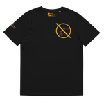 NO WEAPON FORMED 'ROBBER/OPPS' BURGUNDAY/GOLD - Unisex organic cotton t-shirt