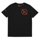 NO WEAPON FORMED 'OPPS/ROBBERS' ORANGE/AQUA GREEN - Unisex organic cotton t-shirt