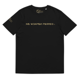 NO WEAPON FORMED FIGHTING ANGEL GOLD/BLACK - Unisex organic cotton t-shirt