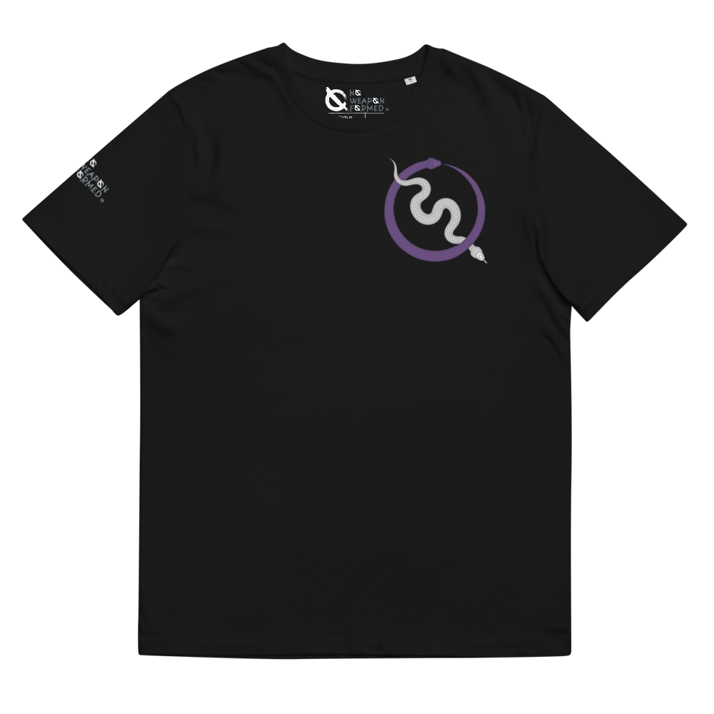 NO WEAPON FORMED 'SNAKES' PURPLE/BLACK/GRAY - Unisex organic cotton t-shirt