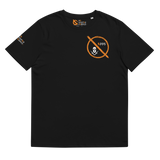 NO WEAPON FORMED 'ROBBER/OPPS' ORANGE/WHITE/BLACK - Unisex organic cotton t-shirt