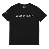 NO WEAPON FORMED "PRAYING ANGELS" GOLD/BLACK/WHITE - Unisex organic cotton t-shirt