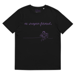 NO WEAPON FORMED "BOW & ARROW ANGELS" PURPLE - Unisex organic cotton t-shirt