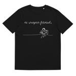 NO WEAPON FORMED "BOW & ARROW ANGELS" WHITE/BLACK - Unisex organic cotton t-shirt