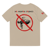 NO WEAPON FORMED GRENADE LAUNCHER RED/BLACK - Unisex organic cotton t-shirt