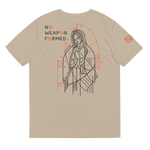 NO WEAPON FORMED "LADY OF GUADALUPE" BLACK/ORANGE - Unisex organic cotton t-shirt