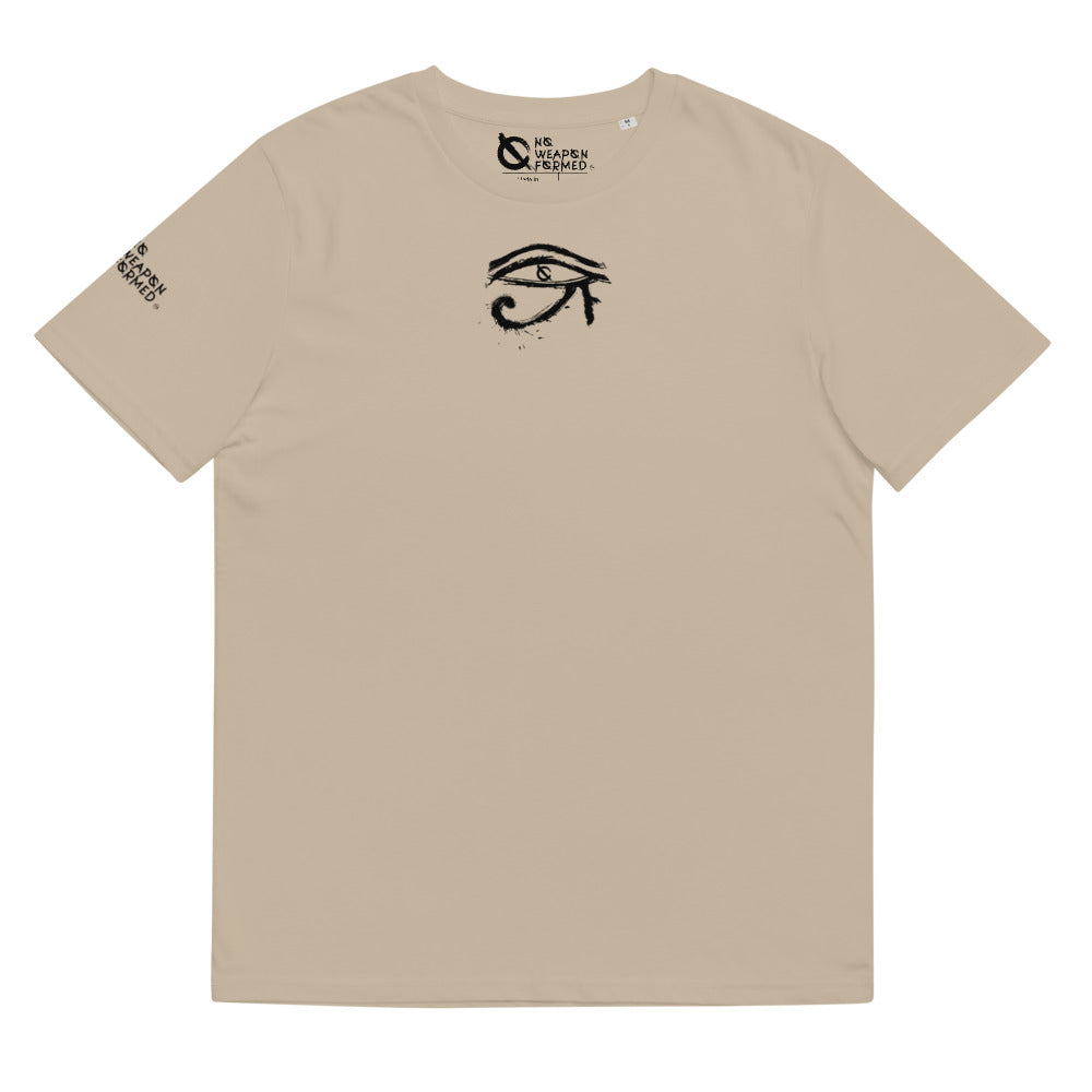 NO WEAPON FORMED HORUS EYE BLACK/WHITE - Unisex organic cotton t-shirt
