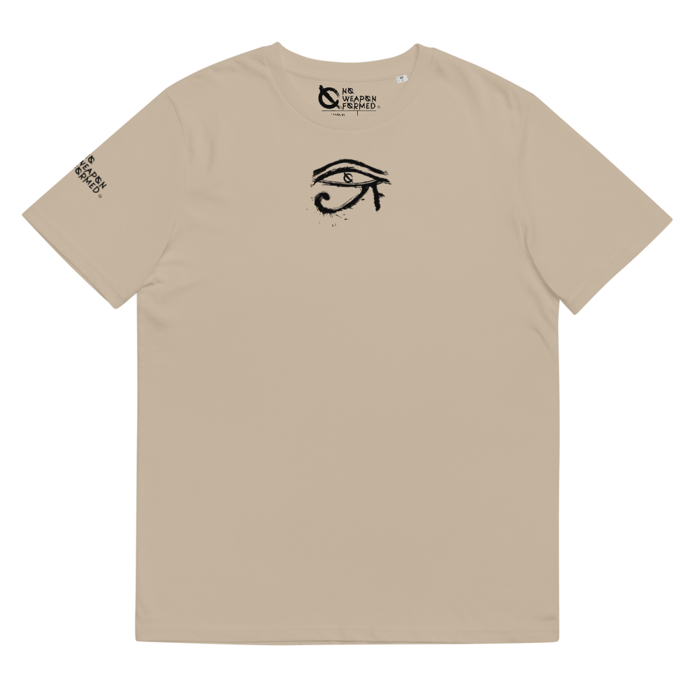NO WEAPON FORMED HORUS EYE BLACK/WHITE - Unisex organic cotton t-shirt