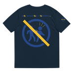 NO WEAPON FORMED 'BACKSTABBERS' YELLOW/BLUE - Unisex organic cotton t-shirt